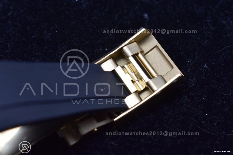 Best 759 Daytona 116518 Black Oysterflex 1:1 Dial Breathable SA Rubber Strap on Edition Clean 1202